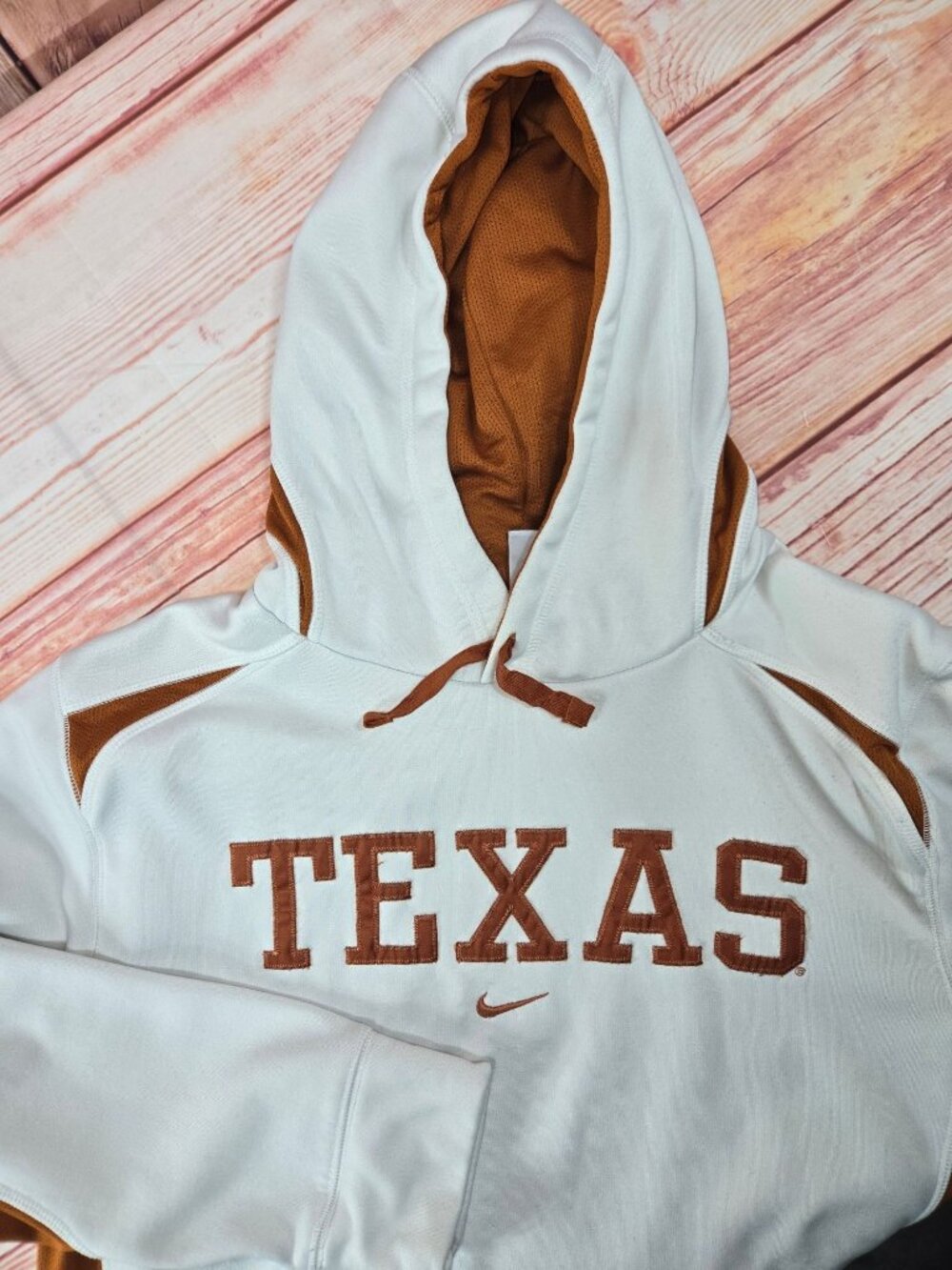 Nike Therma-Fit Texas Longhorns Mens White Hoodie Small
